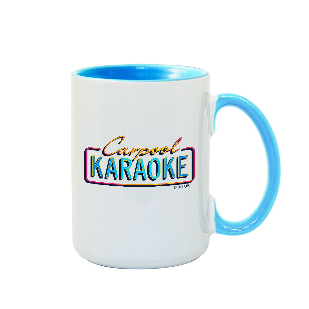 Carpool Karaoke Shall We Listen To Some Music 15 oz Two-Tone Mug