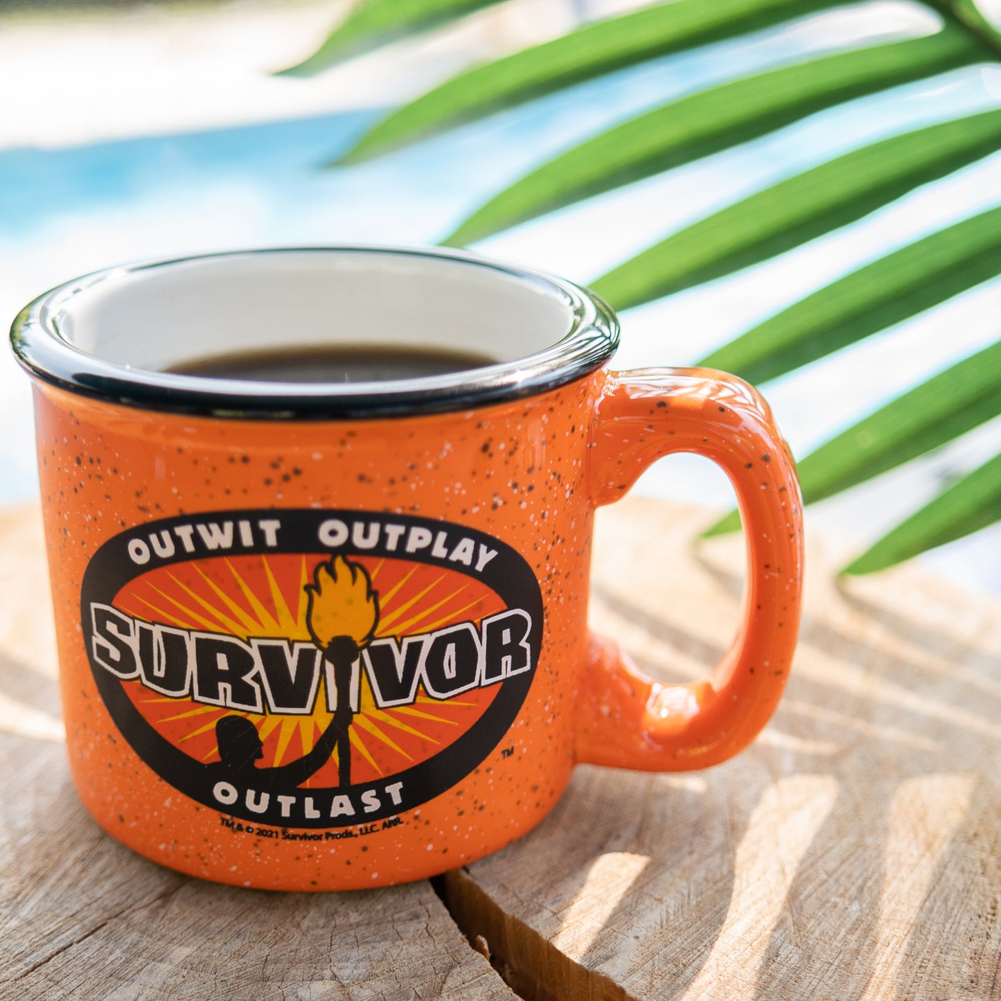Survivor Outwit, Outplay, Outlast Tasse de feu de camp 15 oz