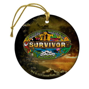 Survivor Mashup Logo Doppelseitiges Ornament