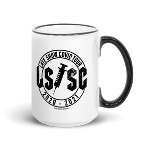The Late Show with Stephen Colbert Covid Tour Two-Tone Mug