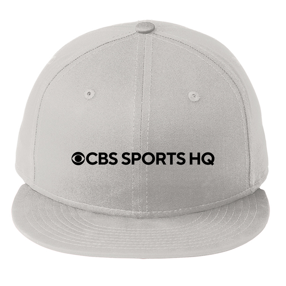 CBS Sports HQ Logo Embroidered Flat Bill Hat