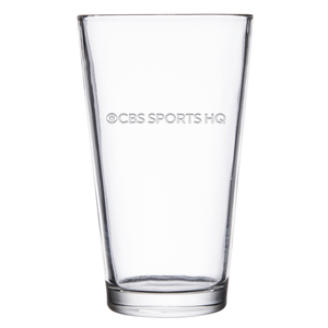 CBS Sports HQ Logo Laser Engraved Pint Glass