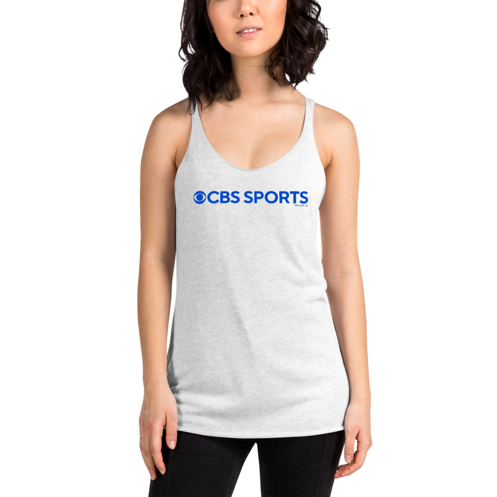 CBS Sports Logo Women's Tri-Blend Racerback Tank Top