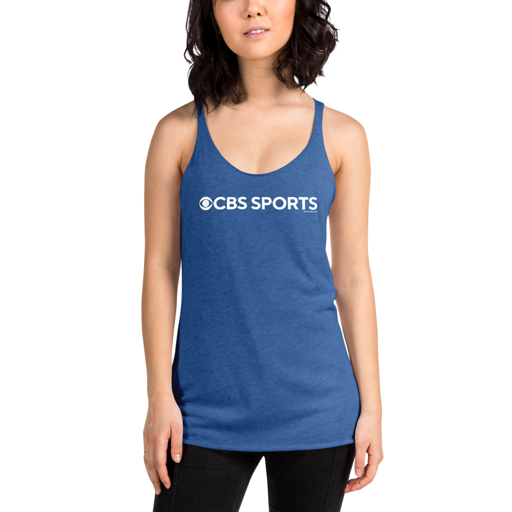 CBS Sports Logo Women's Tri-Blend Racerback Tank Top