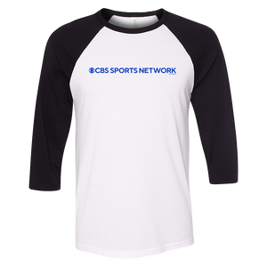 CBS Sports Fantasy CBS Sports Network Logo 3/4 Sleeve Baseball T-Shirt