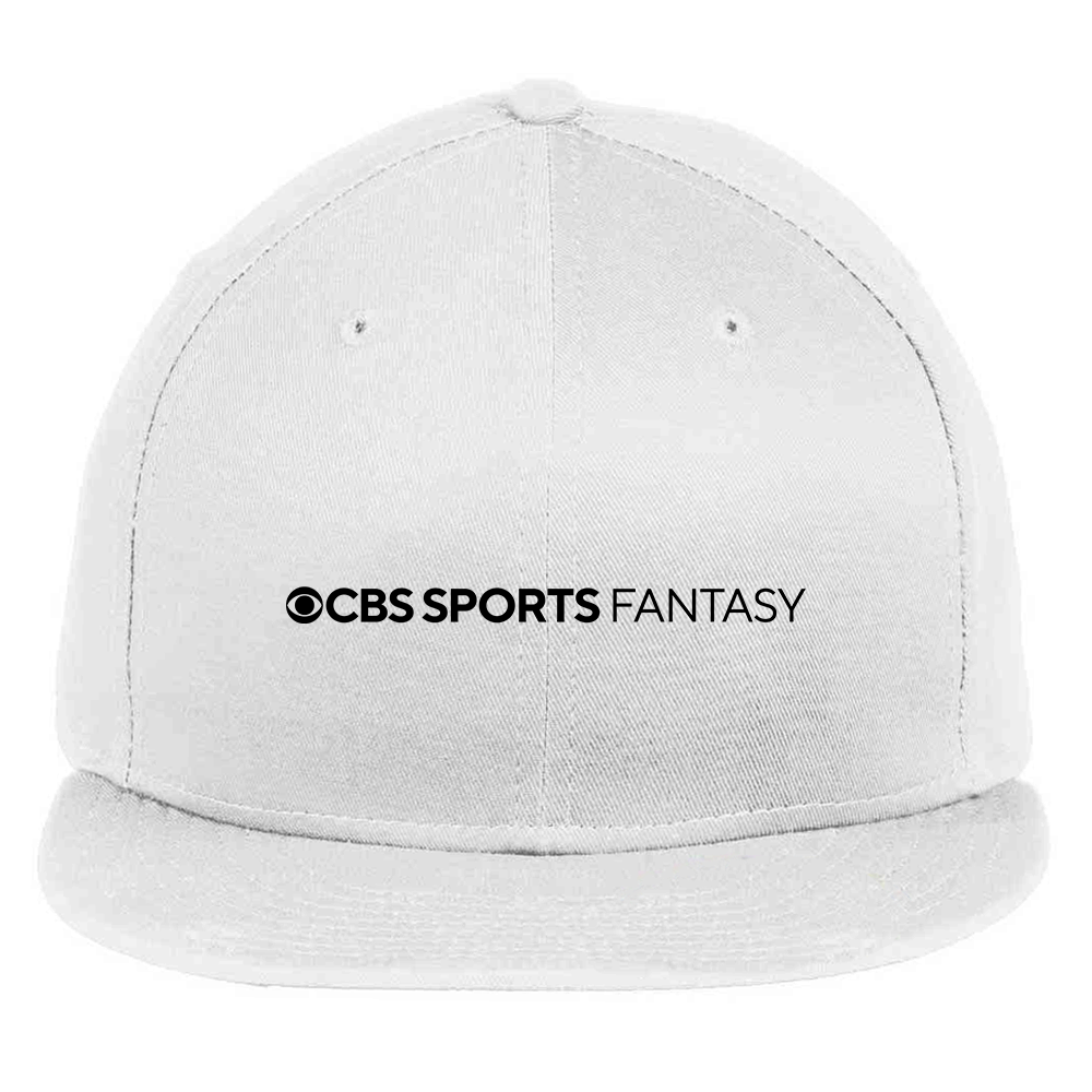 CBS Sports Fantasy Logo Embroidered Flat Bill Hat