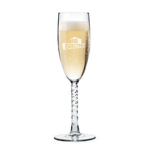 Big Brother Logo Flûte à champagne gravée au laser