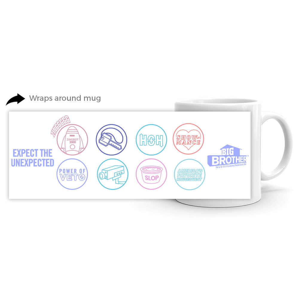 Big Brother Logo Mash Up White Mug