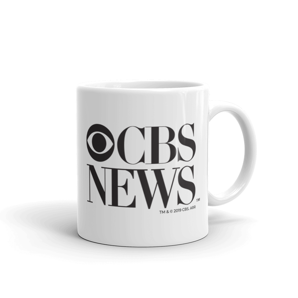 CBS News Vintage Logo White Mug