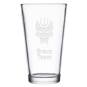 SEAL Team Bravo Team Laser Engraved Pint Glass