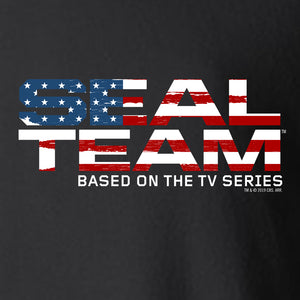 SEAL Team American Flag Logo Fleece Zip-Up Hooded Sweatshirt