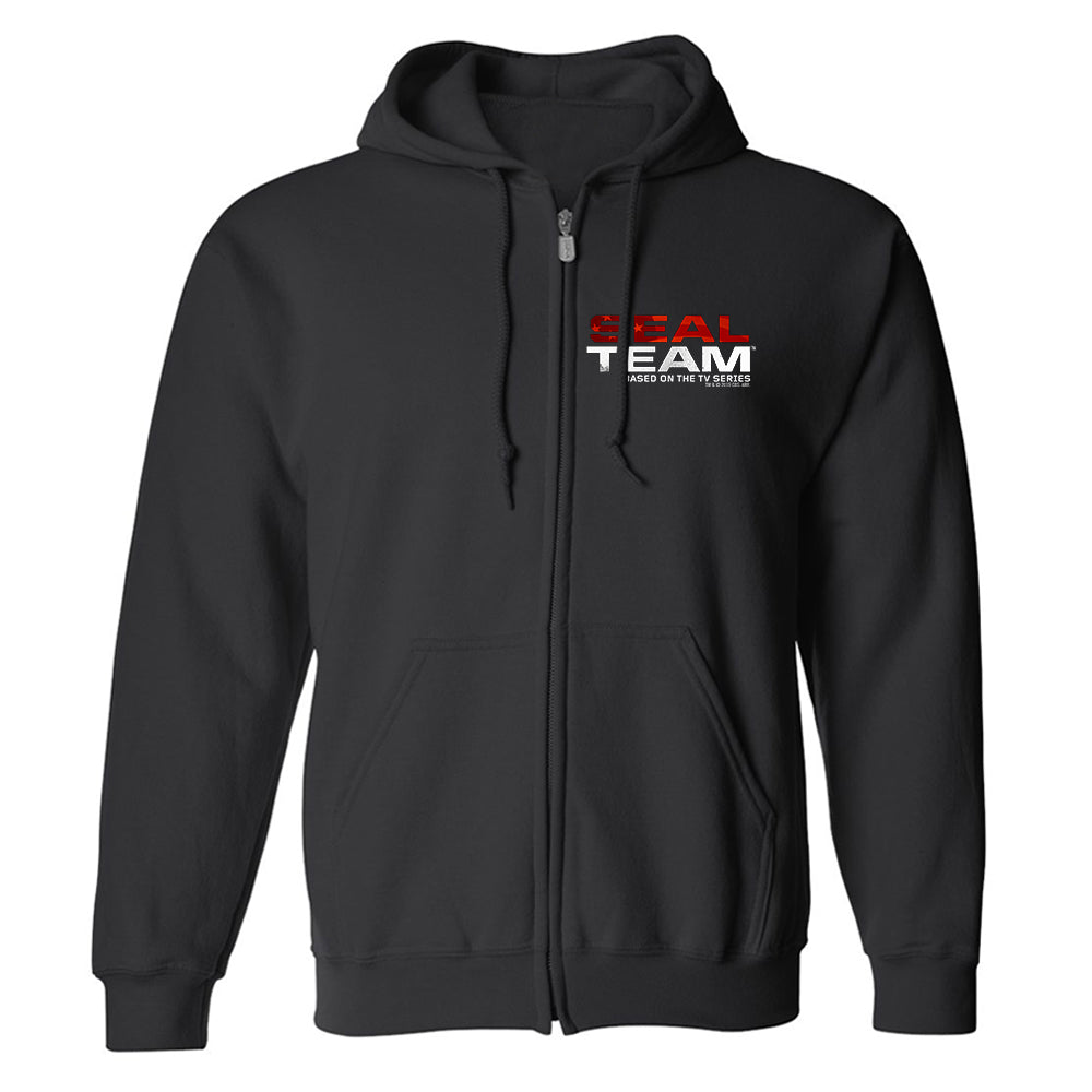 SEAL Team Stacked Logo Fleece Zip-Up Hooded Sweatshirt