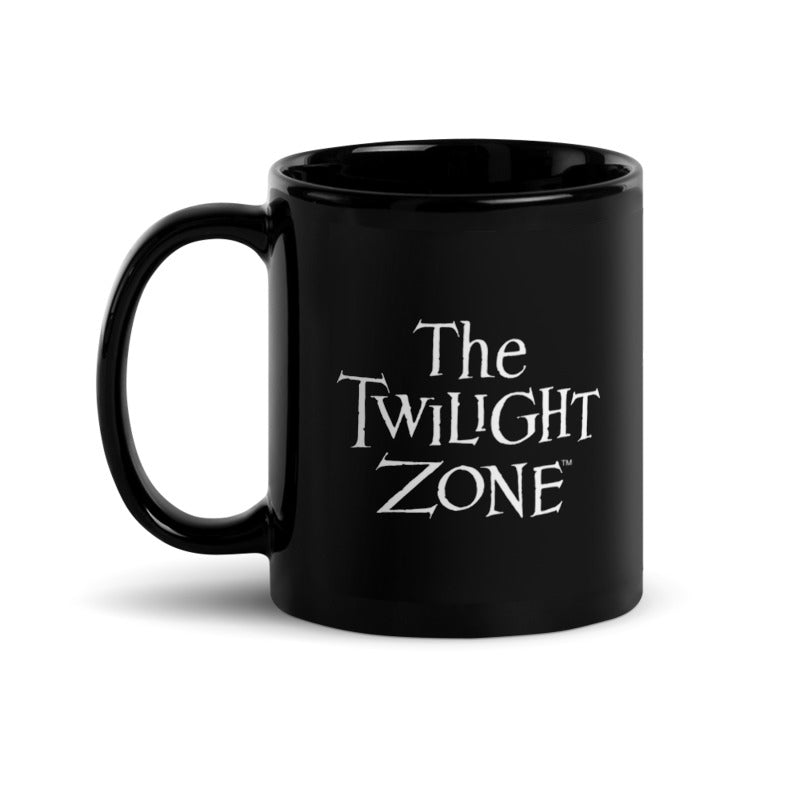The Twilight Zone Logo Black Mug