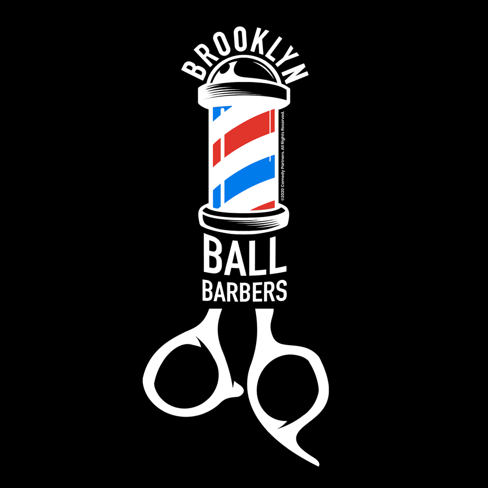 As Seen On Comedy Central Ball Barbers Logo Fleece Crewneck Sweatshirt