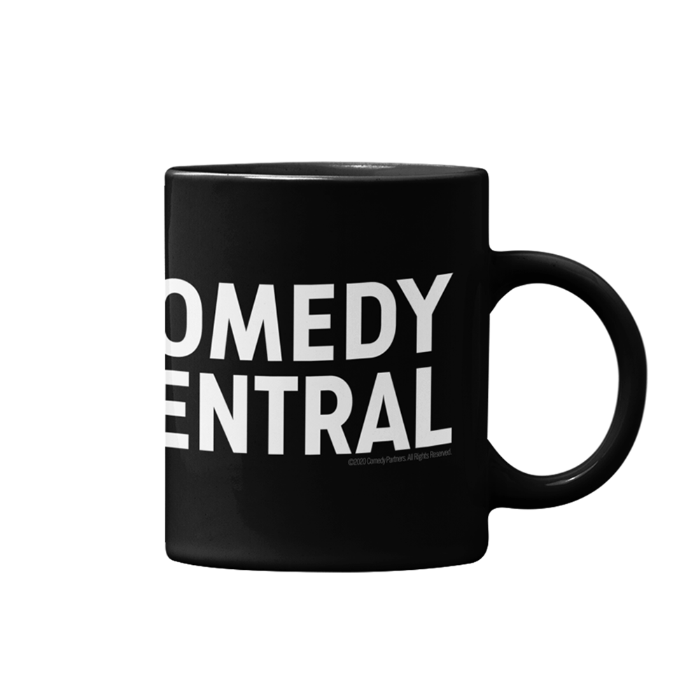 Comedy Central Logo Full Wrap Black Mug