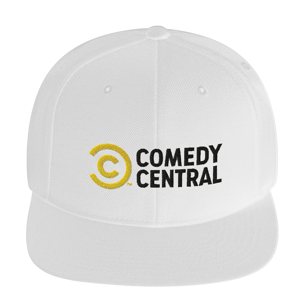 Comedy Central Logo Embroidered Flat Bill Hat