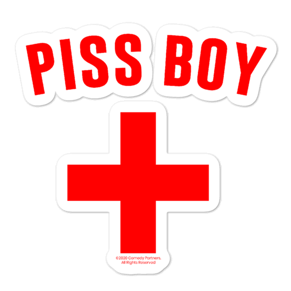 As Seen On Comedy Central Piss Boy Die Cut Sticker