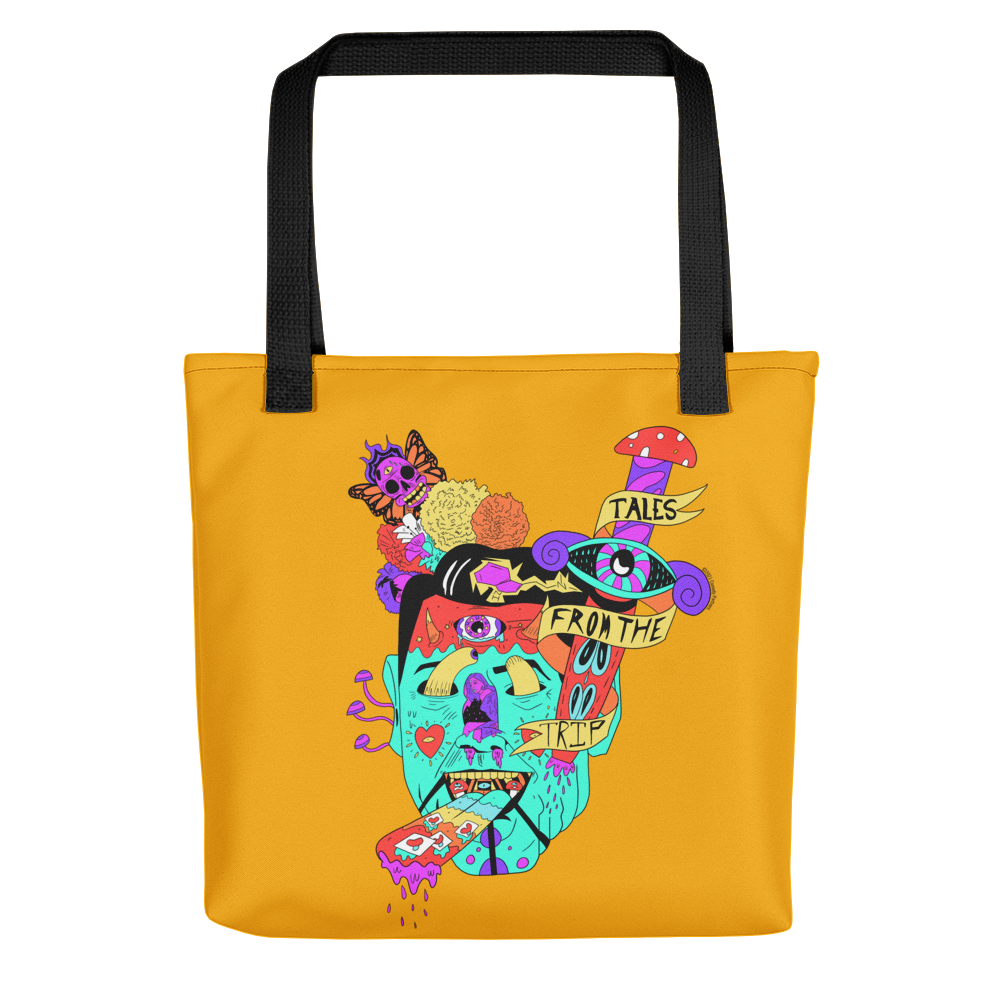Tales from the Trip Face Design Premium Tote Bag