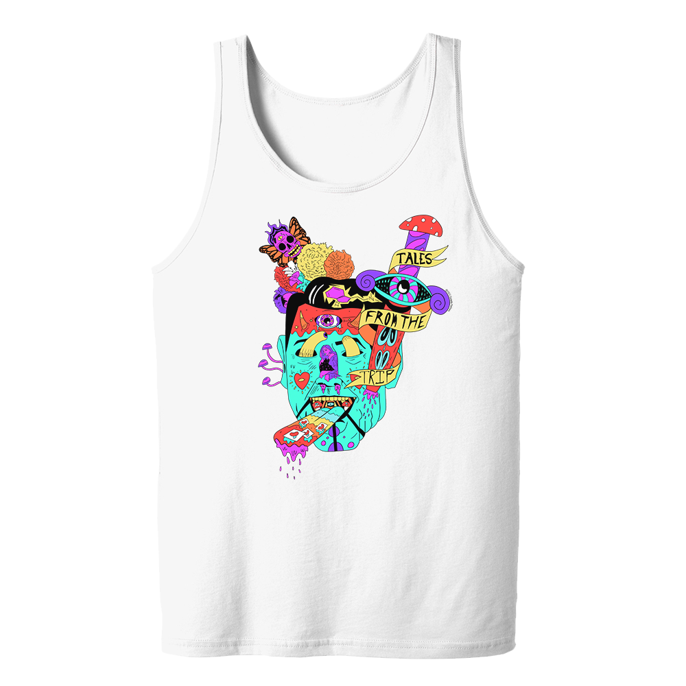 Tales from the Trip Face Design Adult Tank Top