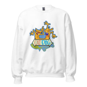 CatDog Dance Adult Crewneck Sweatshirt