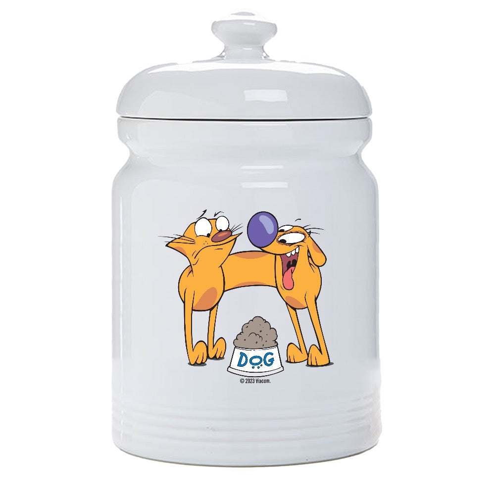 CatDog Two Heads Are Better Than One Pet Treat Jar