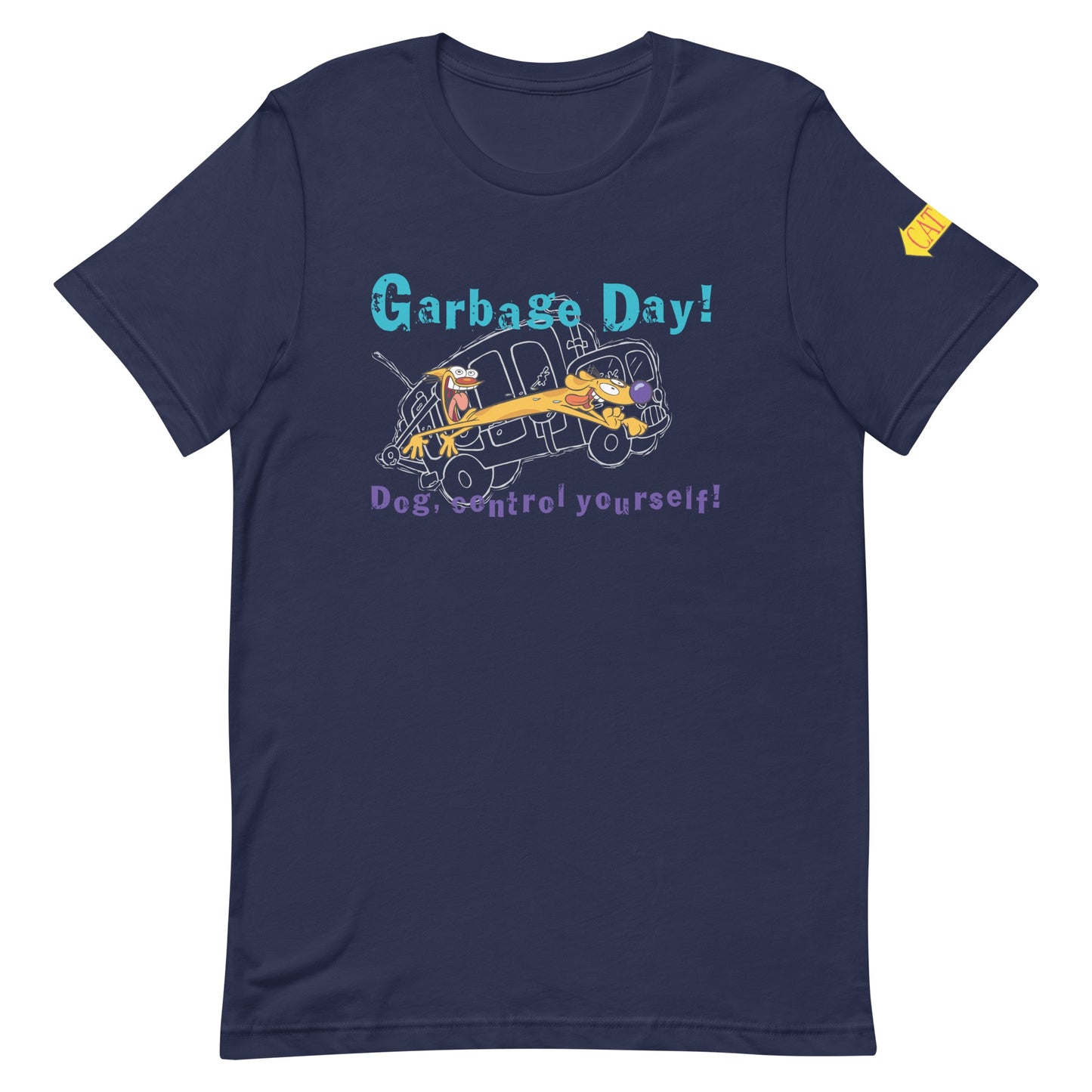 CatDog Garbage Day! Adult Short Sleeve T-Shirt