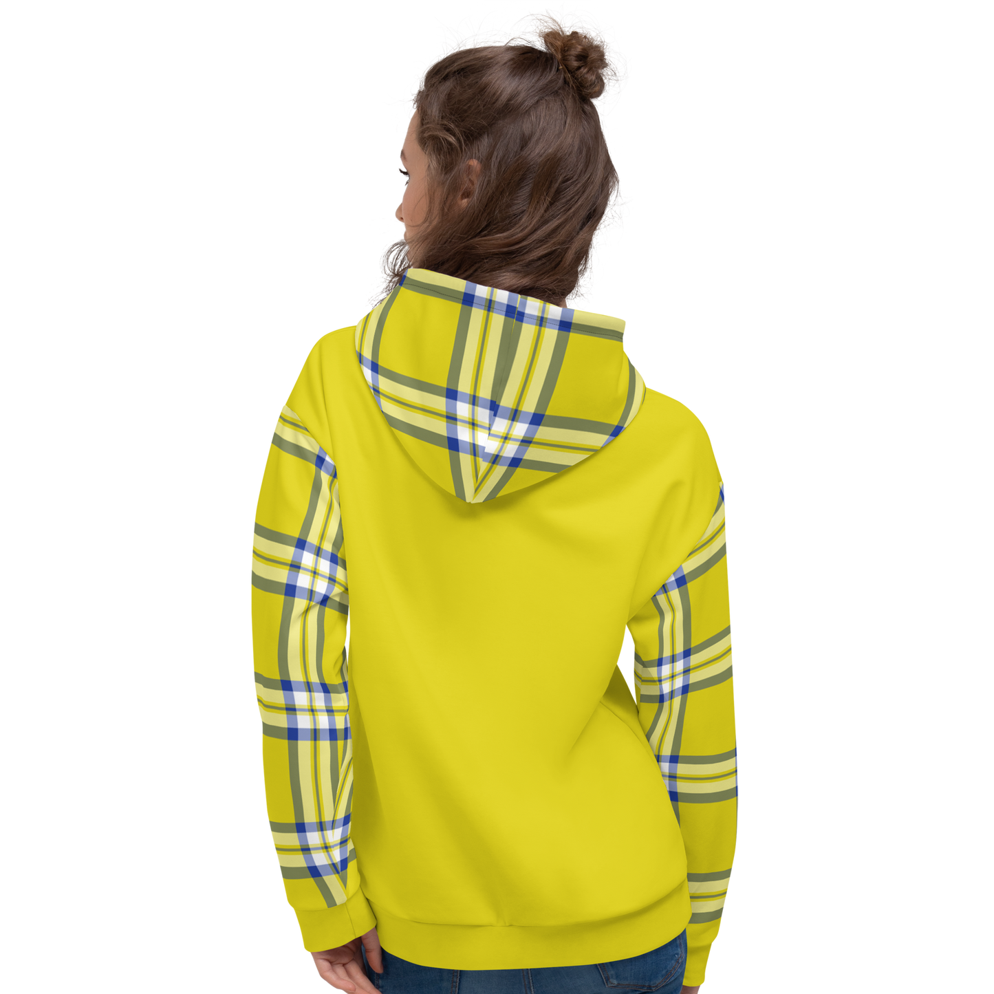 Clueless Yellow Plaid Unisex Hooded Sweatshirt