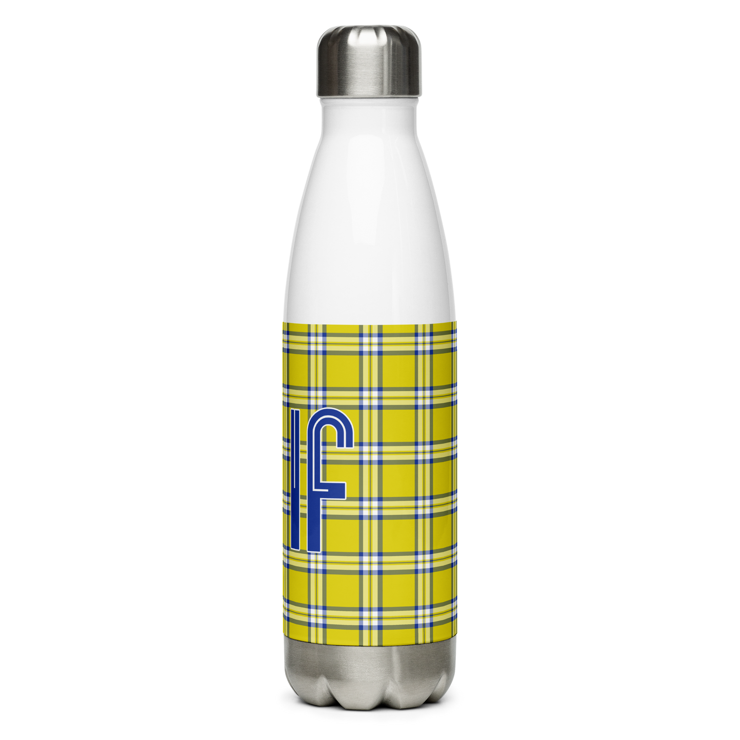 Clueless Yellow Plaid Stainless Steel Water Bottle