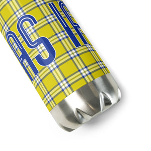 Clueless Yellow Plaid Stainless Steel Water Bottle