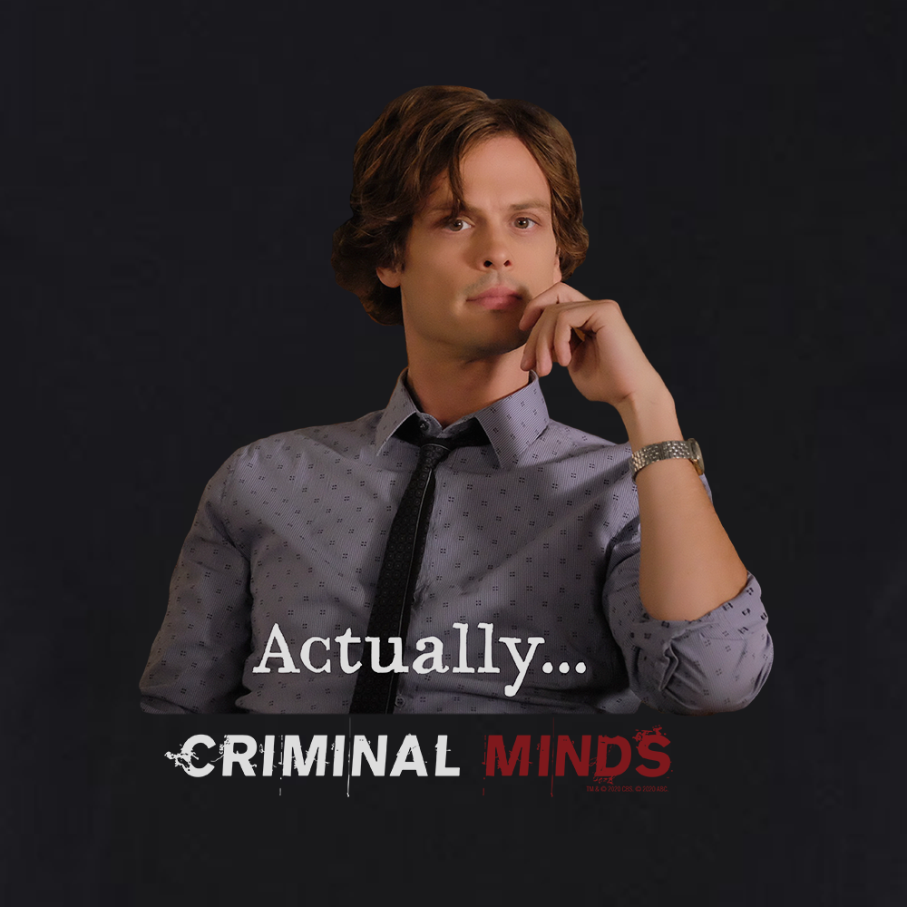 Criminal Minds Spencer Reid Actually... Fleece Crewneck Sweatshirt