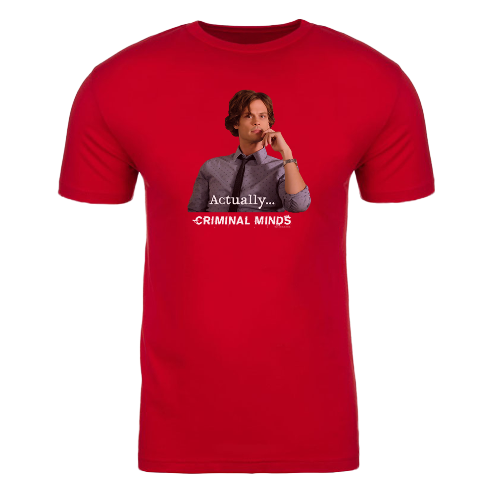 Criminal Minds Spencer Reid Actually... Adult Short Sleeve T-Shirt 2