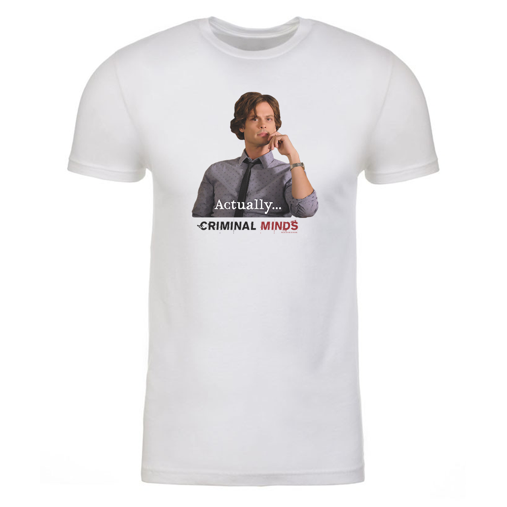 Criminal Minds Spencer Reid Actually... Adult Short Sleeve T-Shirt 2
