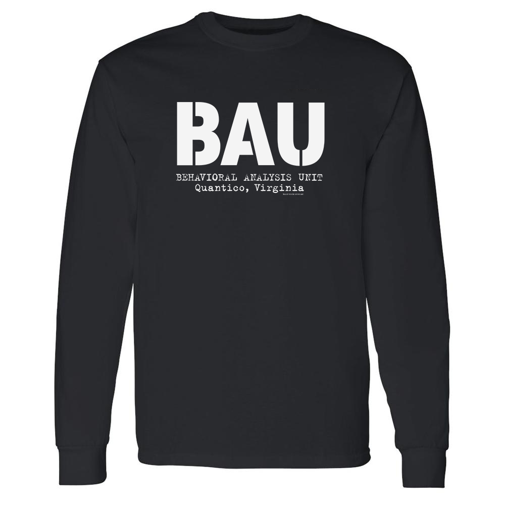 Criminal Minds BAU Adult Long Sleeve T-Shirt