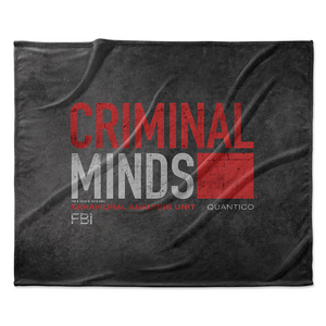 Criminal Minds Distressed BAU Quantico Sherpa Blanket