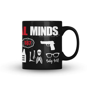 Criminal Minds Taza negra Icon Mashup