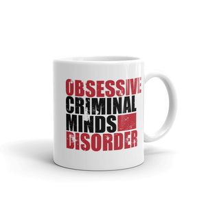 Criminal Minds Obsesivo Criminal Minds Desorden Taza blanca