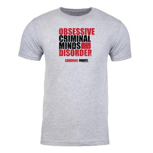 Criminal Minds Obsessive Criminal Minds Disorder Adult Short Sleeve T-Shirt