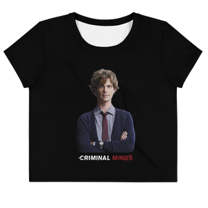 Criminal Minds Spencer Reid Women's All-Over Print Crop T-Shirt