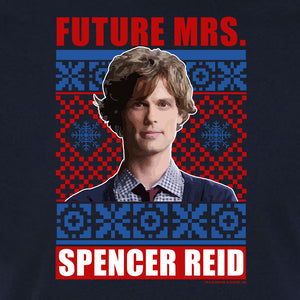 Criminal Minds Mrs. Spencer Reid Holiday Adult Short Sleeve T-Shirt