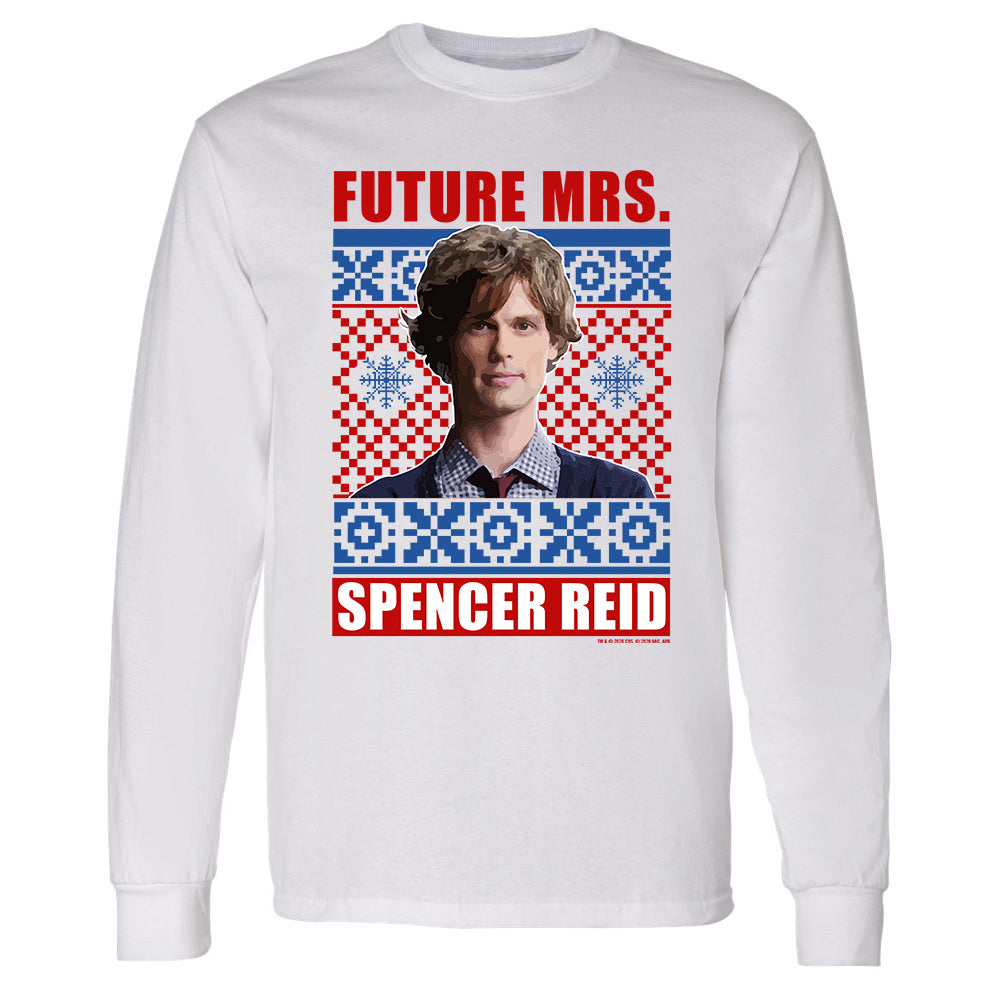 Criminal Minds Mrs. Spencer Reid Holiday Adult Long Sleeve T-Shirt