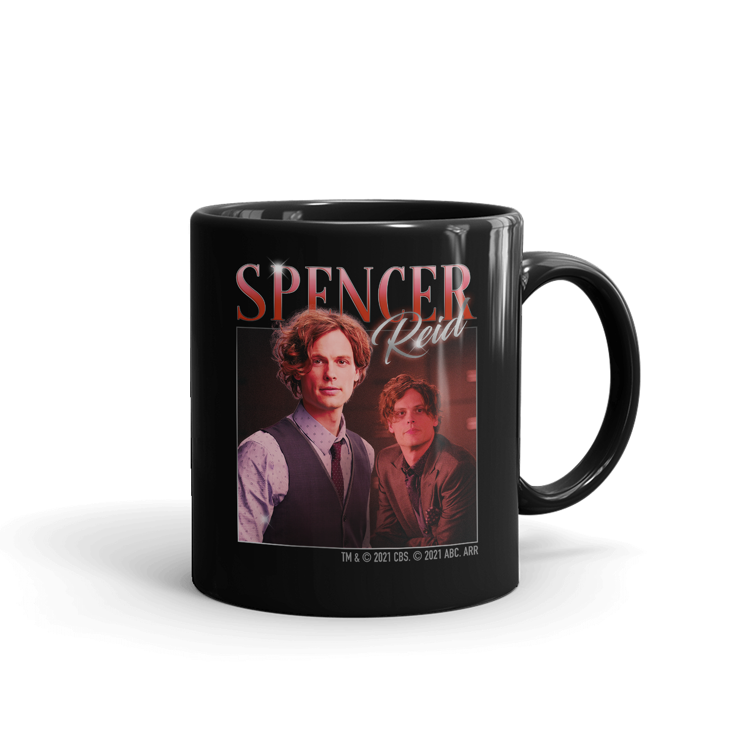 Criminal Minds 80's Spencer Reid Black Mug