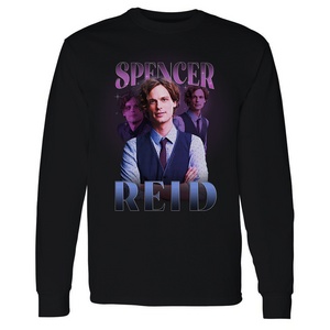 Criminal Minds Spencer Reid Heart Throb Adult Long Sleeve T-Shirt