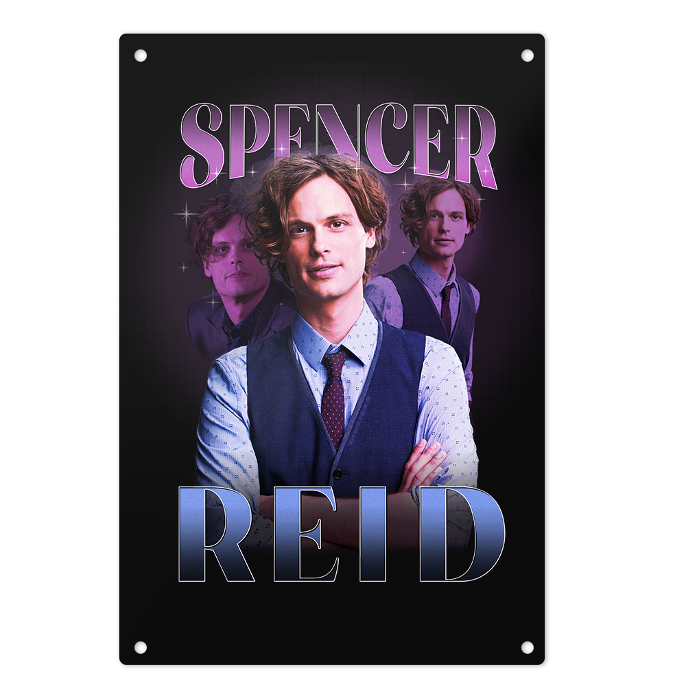 Criminal Minds Spencer Reid Heart Throb Metal Sign