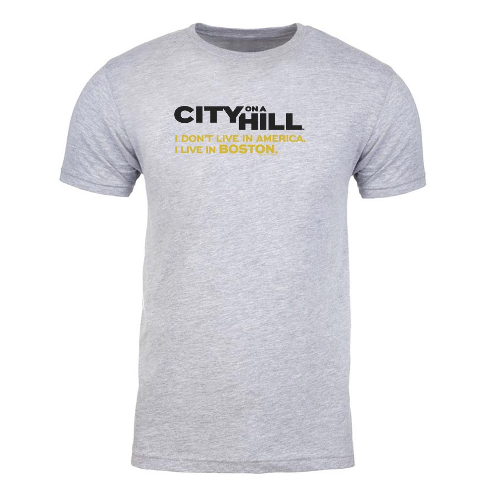 City on a Hill I Don't Live in America Adult Short Sleeve T-Shirt