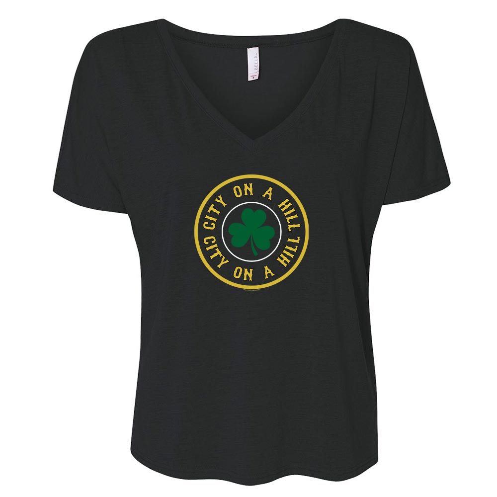 City on a Hill  Women's Relaxed V-Neck T-Shirt