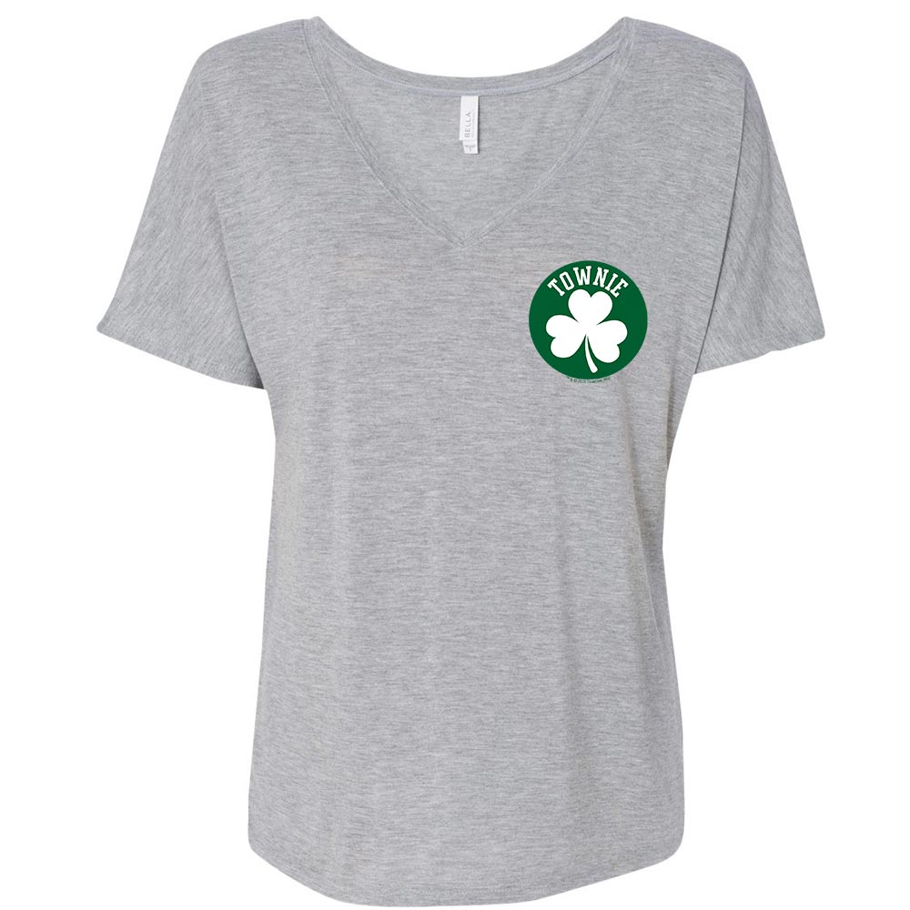 City on a Hill Shamrock Townie Women's Relaxed V-Neck T-Shirt
