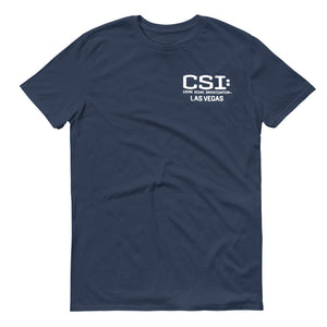 CSI: Crime Scene Investigation Left Chest Logo Adult Short Sleeve T-Shirt