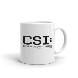CSI: Crime Scene Investigation White Mug