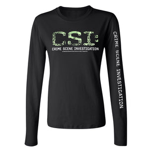 CSI: Crime Scene Investigation Thumbprint Logo Women's Long Sleeve T-Shirt