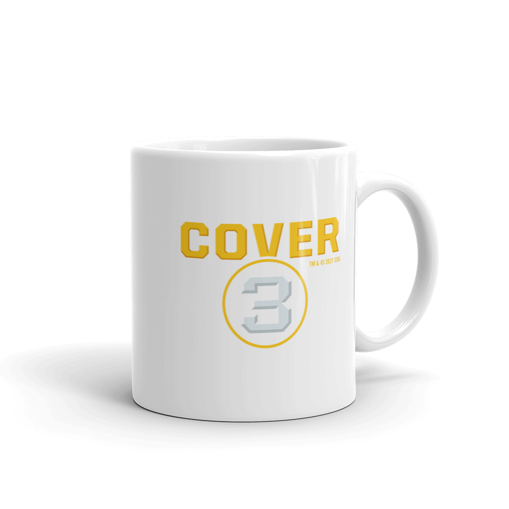 Cover 3 College Football Podcast Logo White Mug